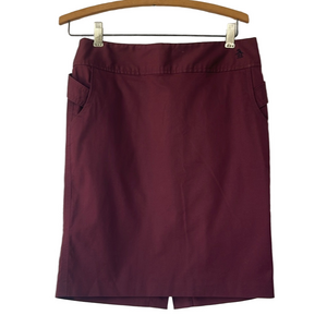 Penguin cotton stretch pencil skirt with embroidered logo